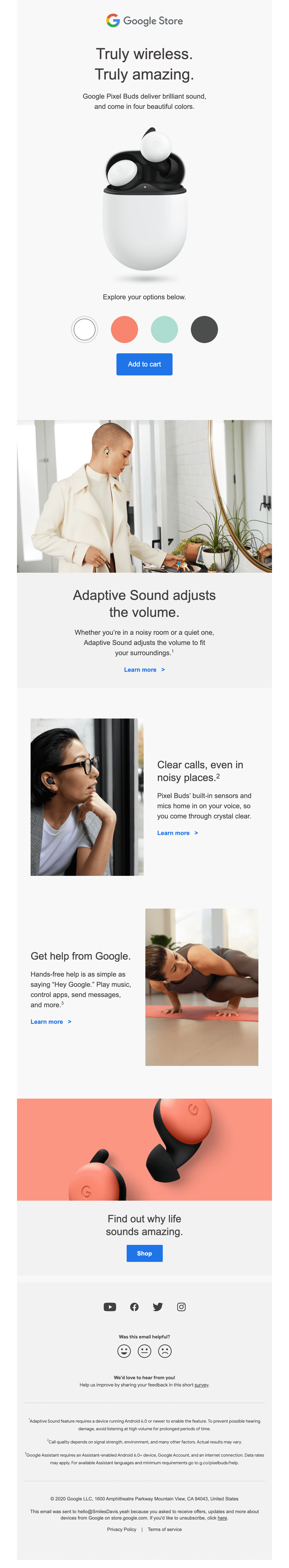 Google Store — Email Crash Test