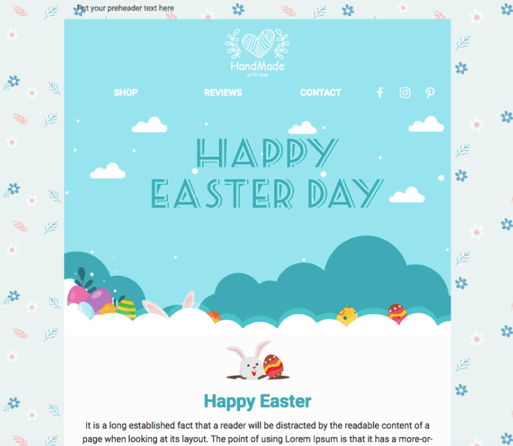 Easter Email Template_Festive Design_Bright Banners