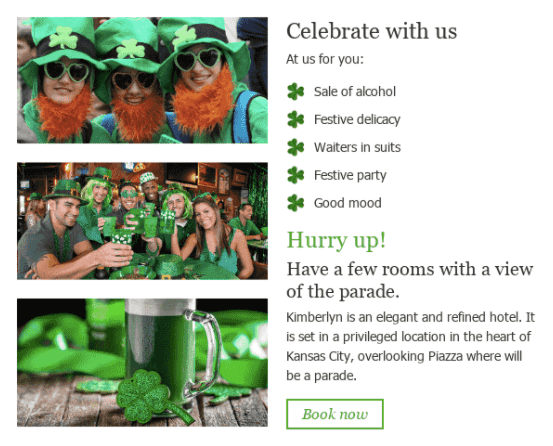 HTML Email Templates for St Patricks Day