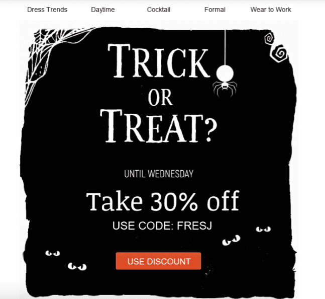 Halloween Themed Email Template