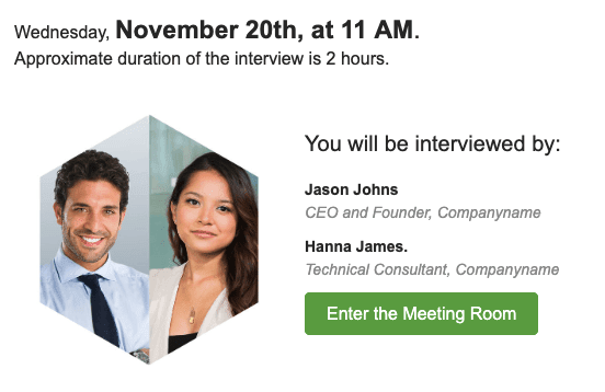 HR Emails with Interview Confirmation