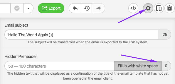 Adding Whitespaces to Subject Lines