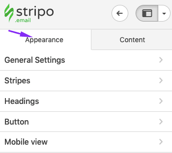 Appearance-Tab