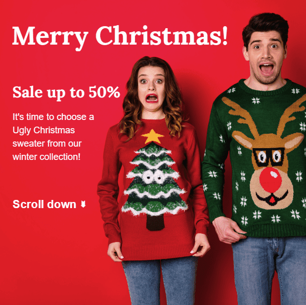 Ugly christmas hotsell sweater coupons