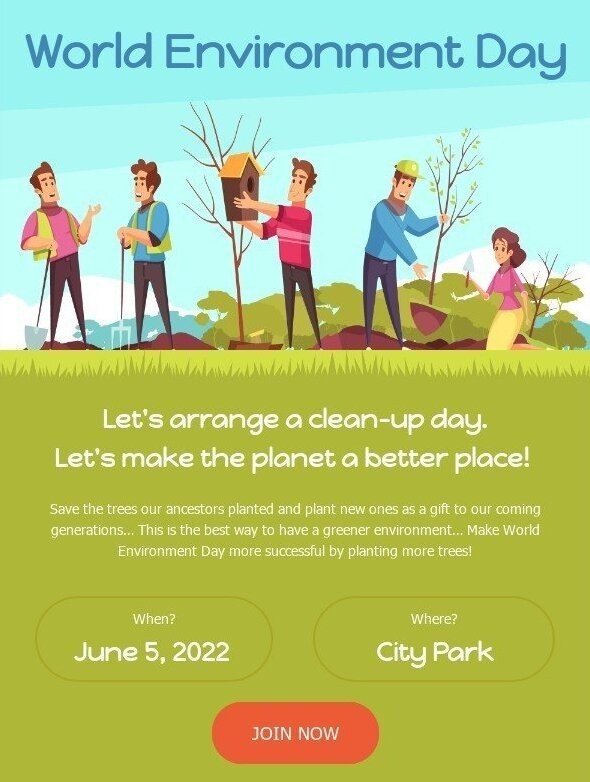 Шаблон для фандрейзингу «День довкілля»