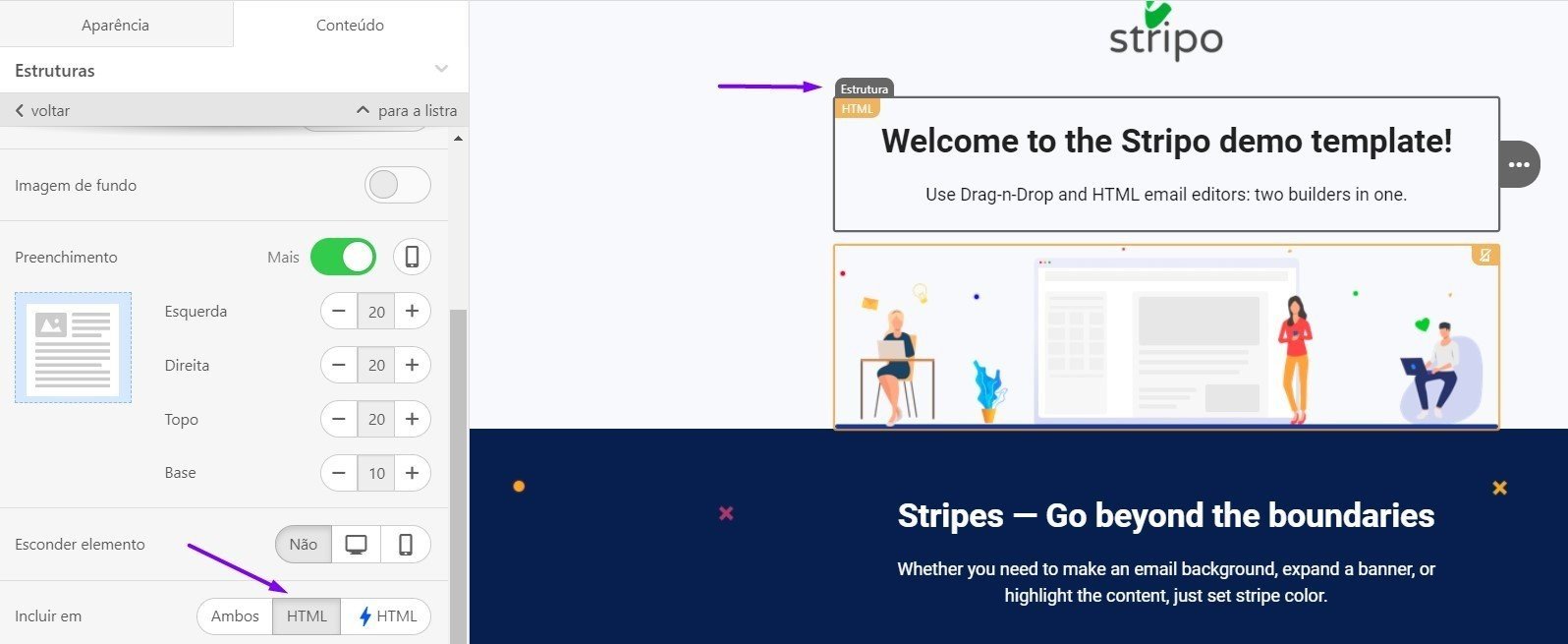 Construindo questionários interativos com Stripo: duas maneiras