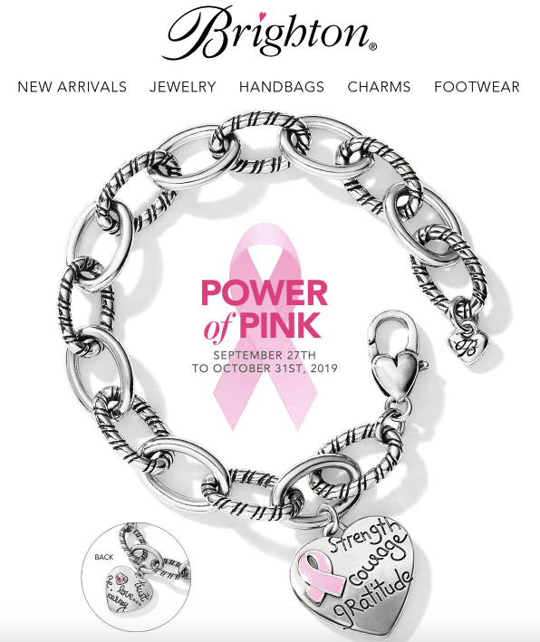 Brighton power of on sale pink bracelet 2019