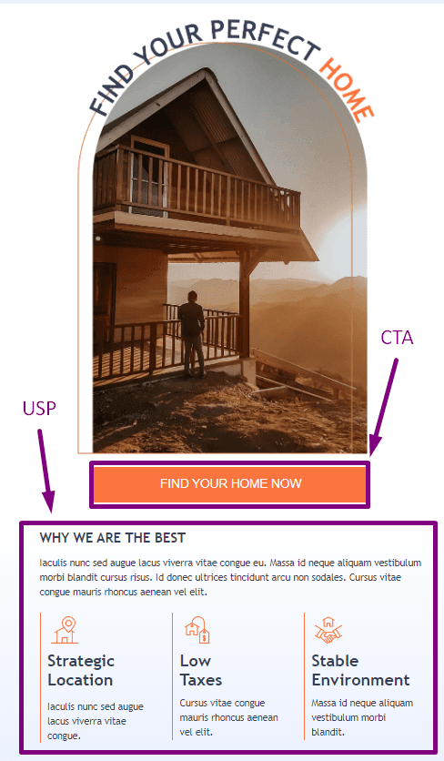 Real Estate Email Templates with USP