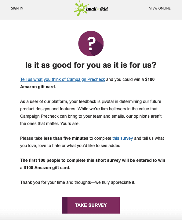 SaaS-Email-Markeitng-Examples_Survey