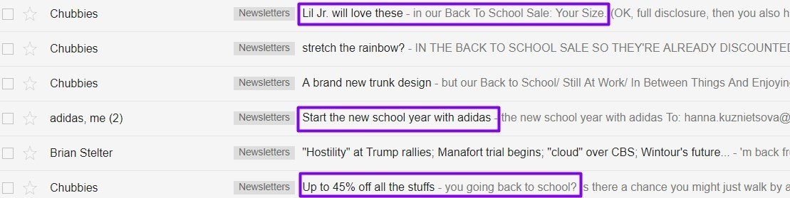 Subject Lines for Your Back to School Campaign
