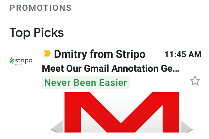 gmail annotations feature