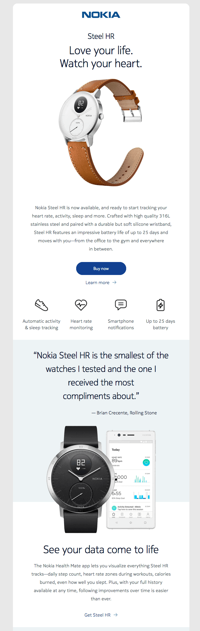 Features Announcement Emails by Nokia