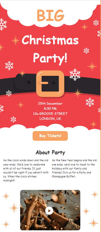 A Party Invitation to Celebrate Festivities