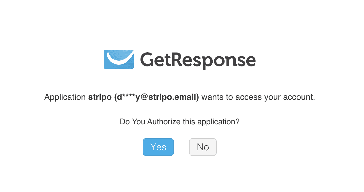 How to get access to the GetResponse account