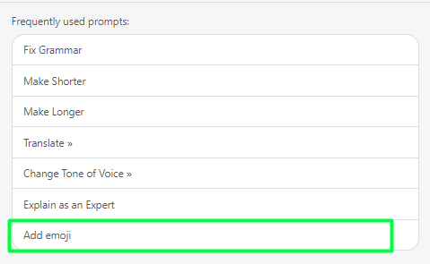 Adding Emoji With AI