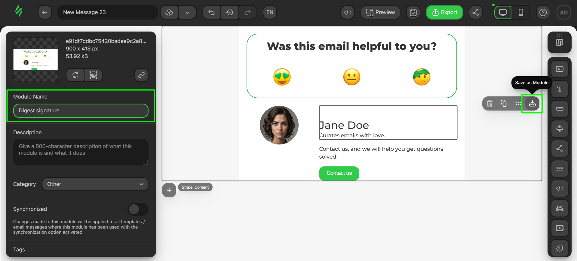 Adding a name to the module