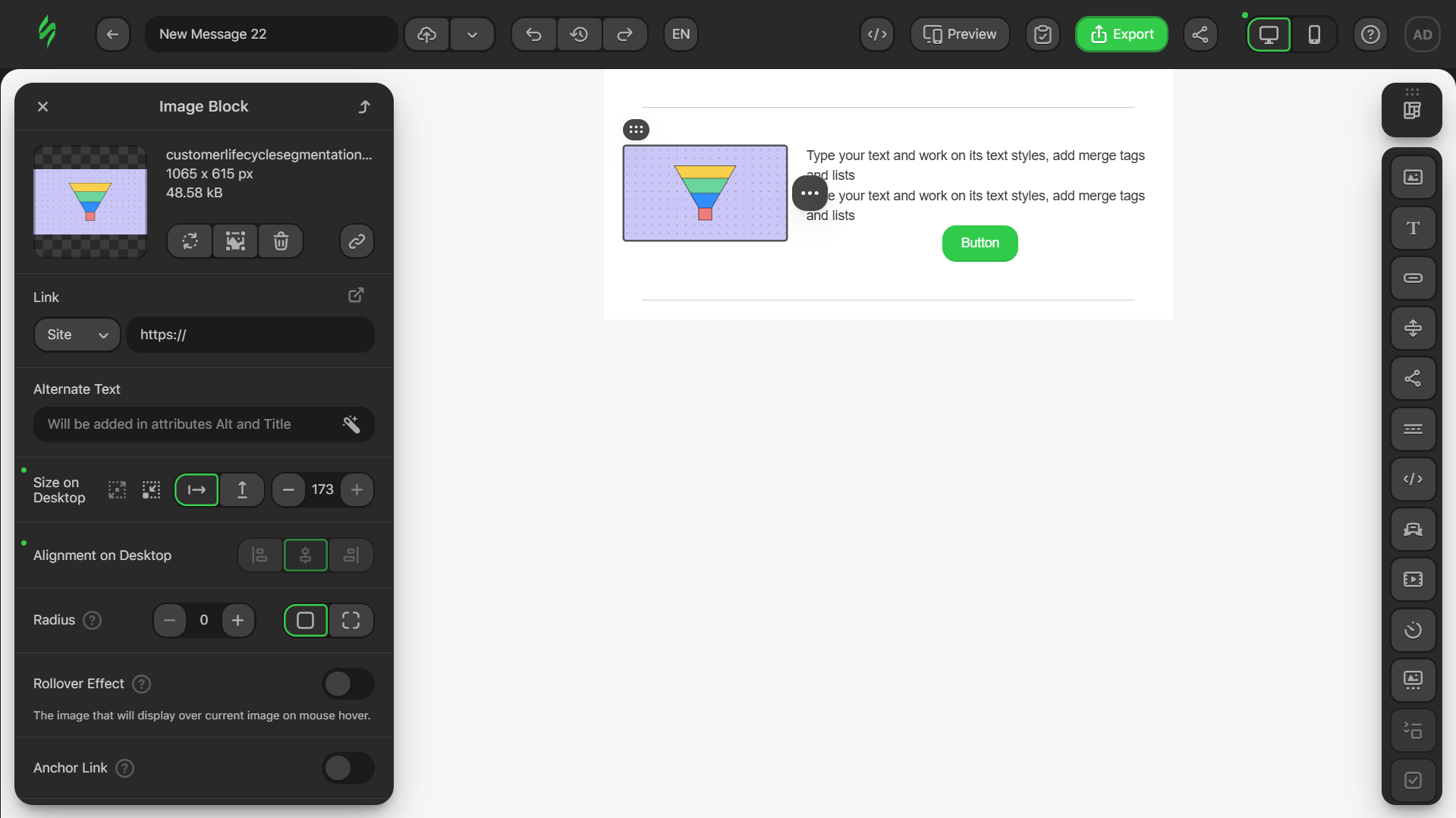 Adding an image to the block