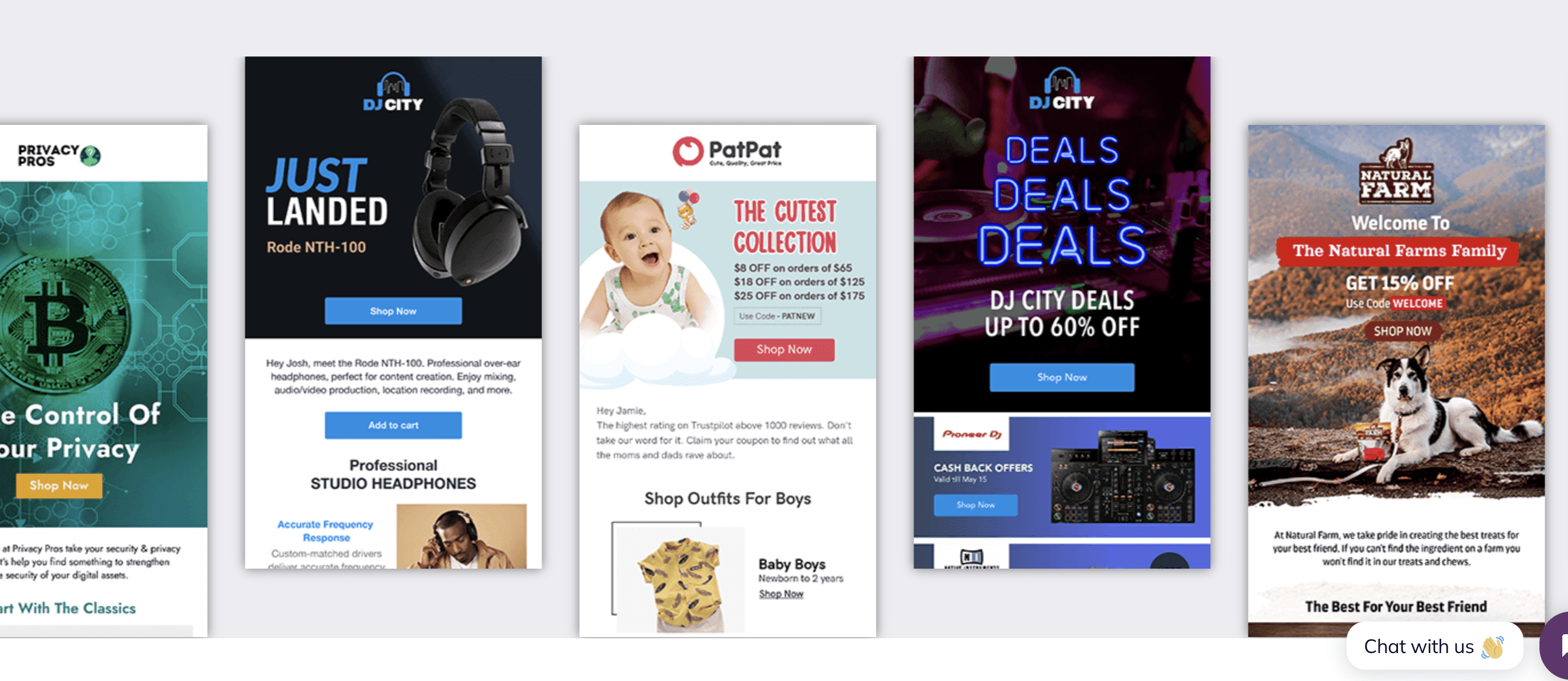 Examples of strong email design from a digital agency