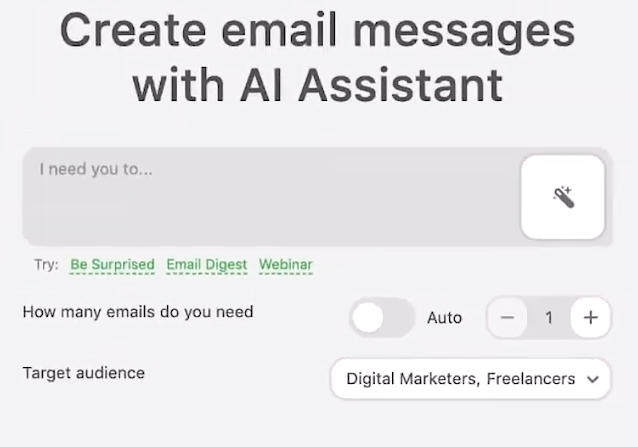 AI assistant interface