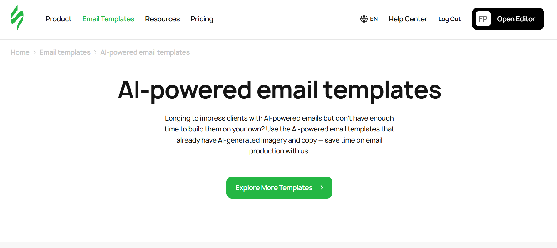 AI for automated email template designs _ Stripo