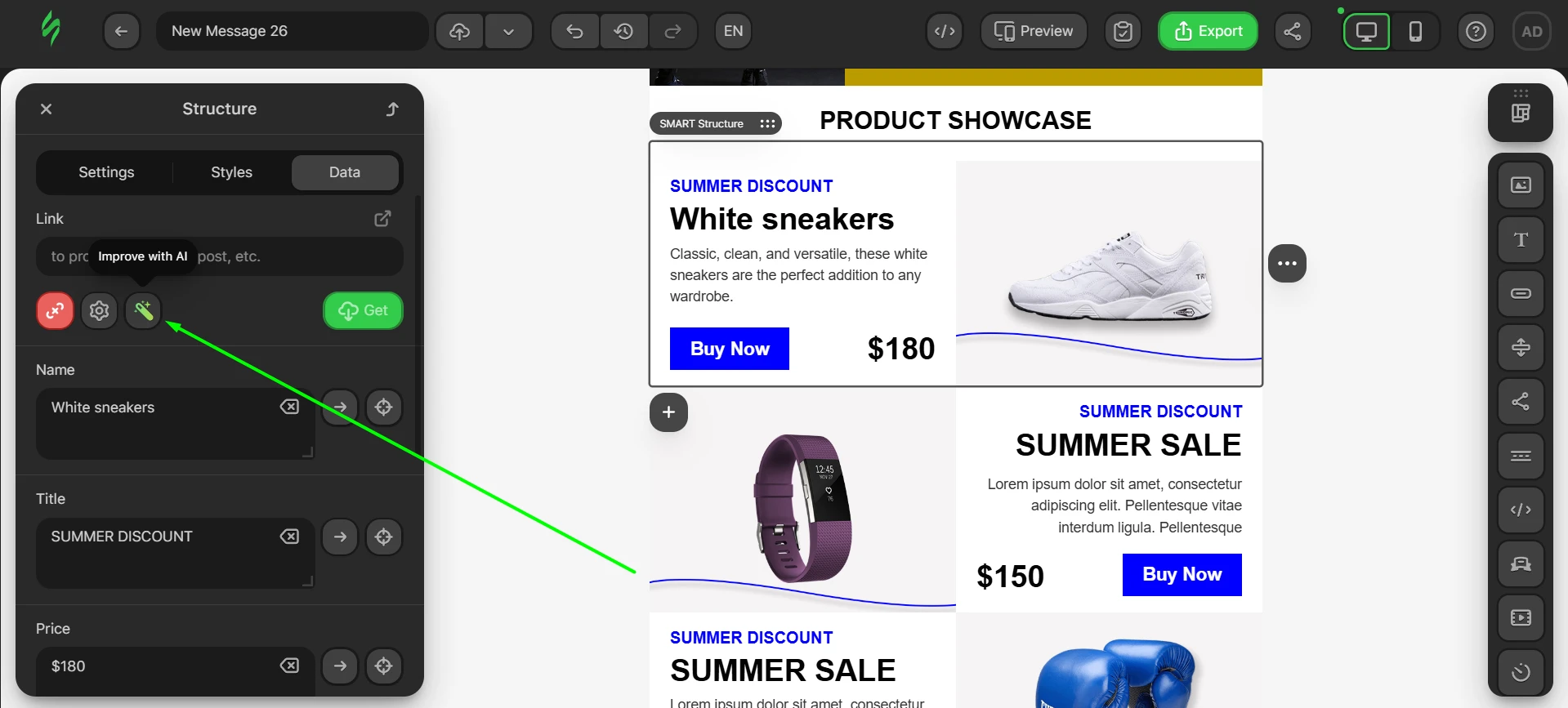 AI for smart modules feature