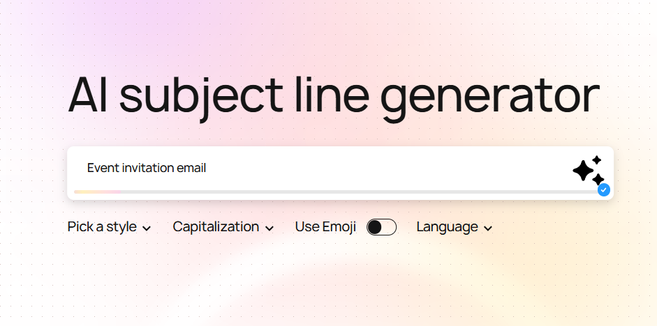 AI subject line generator from Stripo