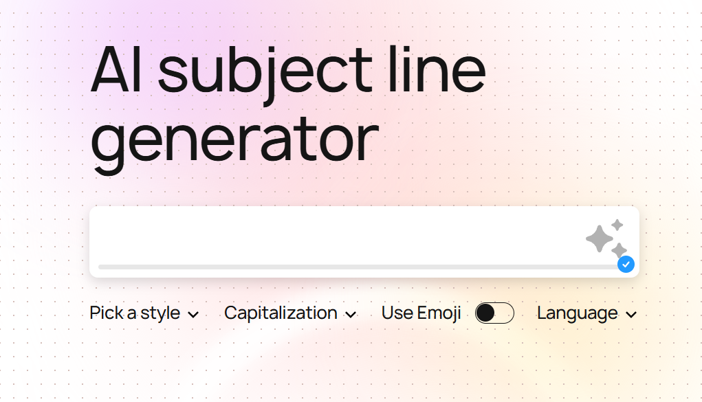 AI subject line generator