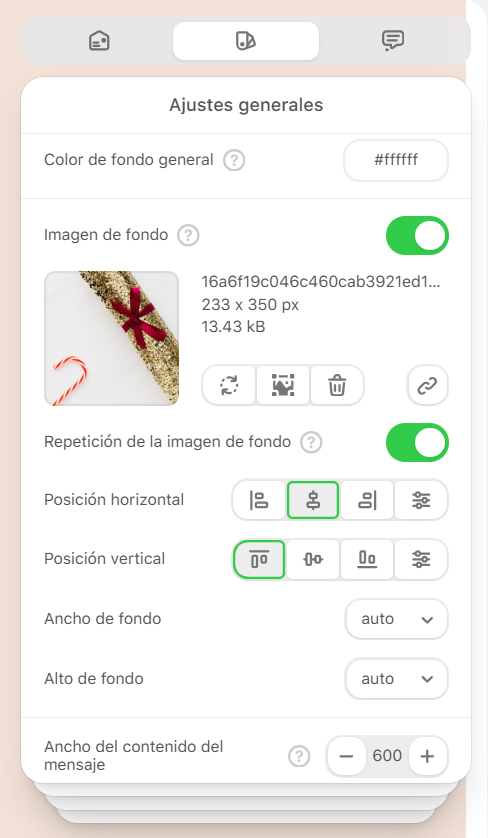 Imagen de fondo para plantillas de correo electrónico de Outlook
