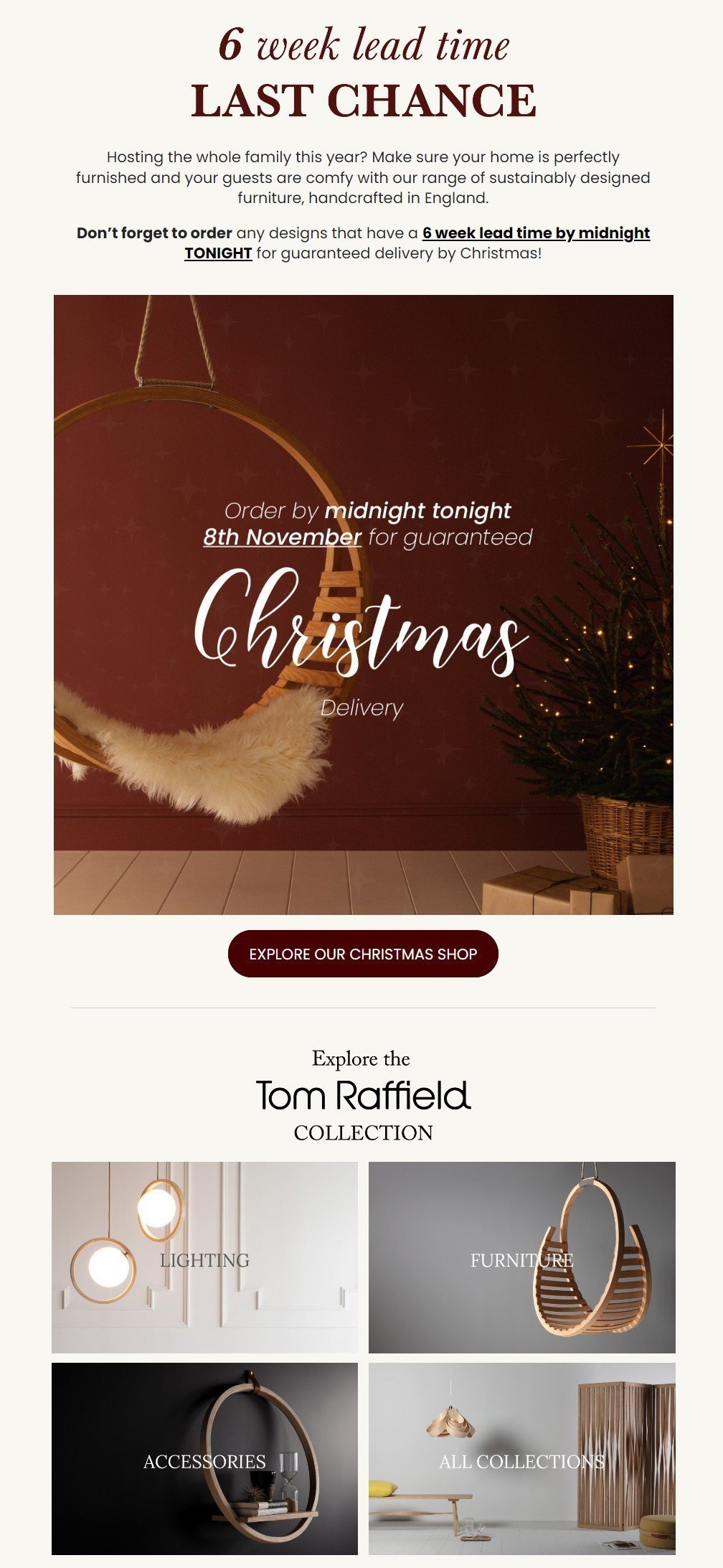 Email Idea to Wish Your Subscribers Merry Christmas