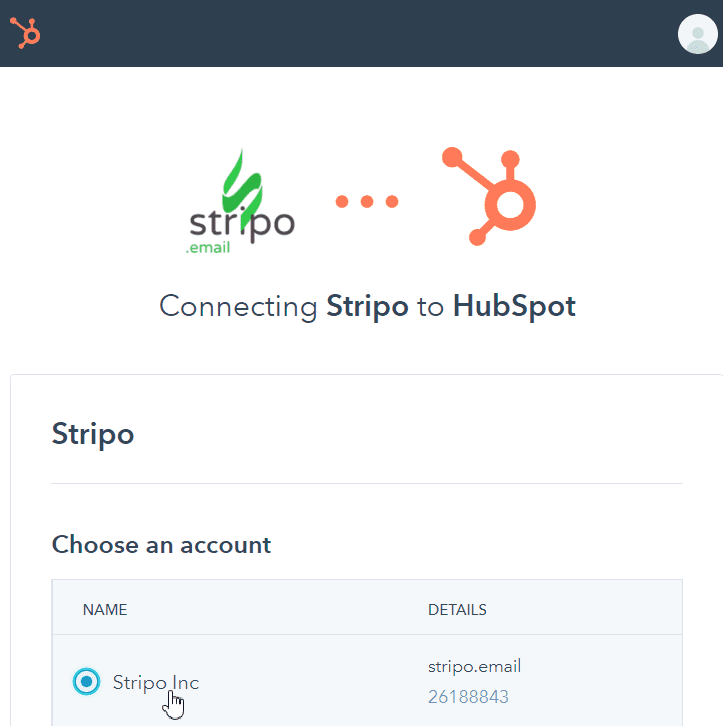 Collegamento di Stripo al Tuo Account HubSpot