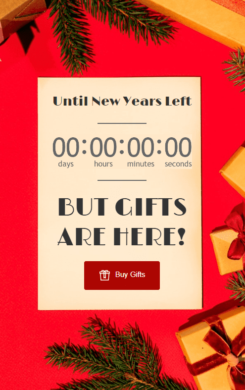New year email_Countdown Timers for the Holiday Season