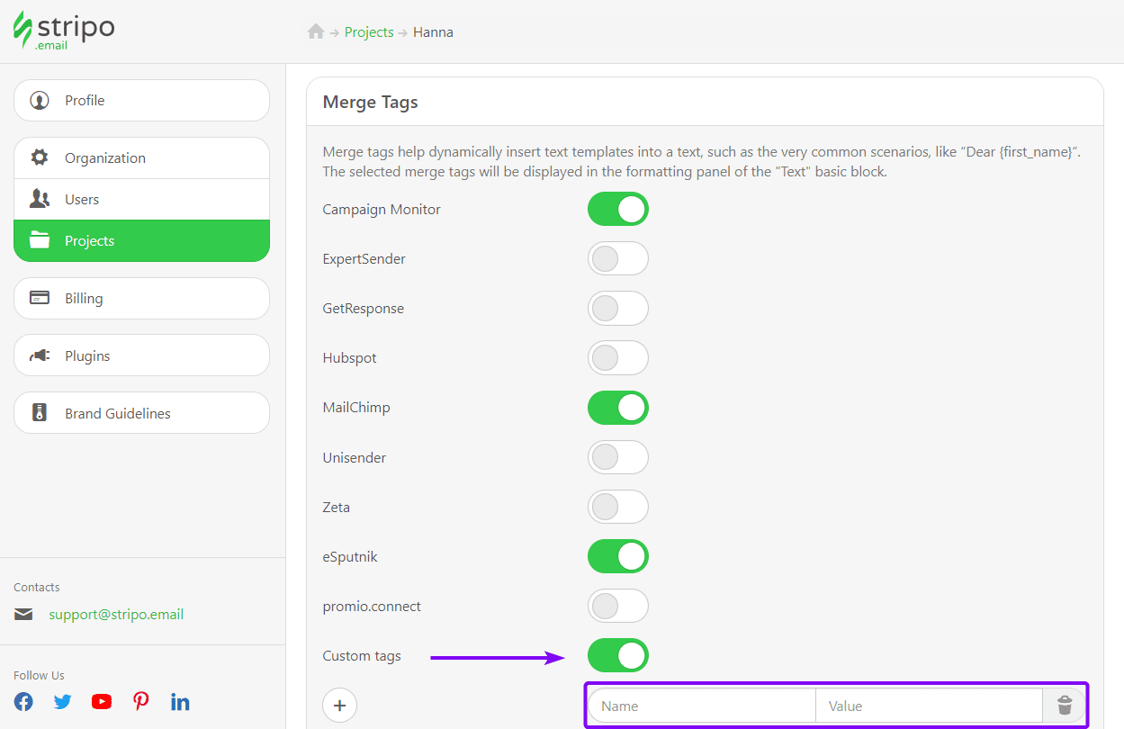 Custom Merge Tags for cold email templates to keep users interested