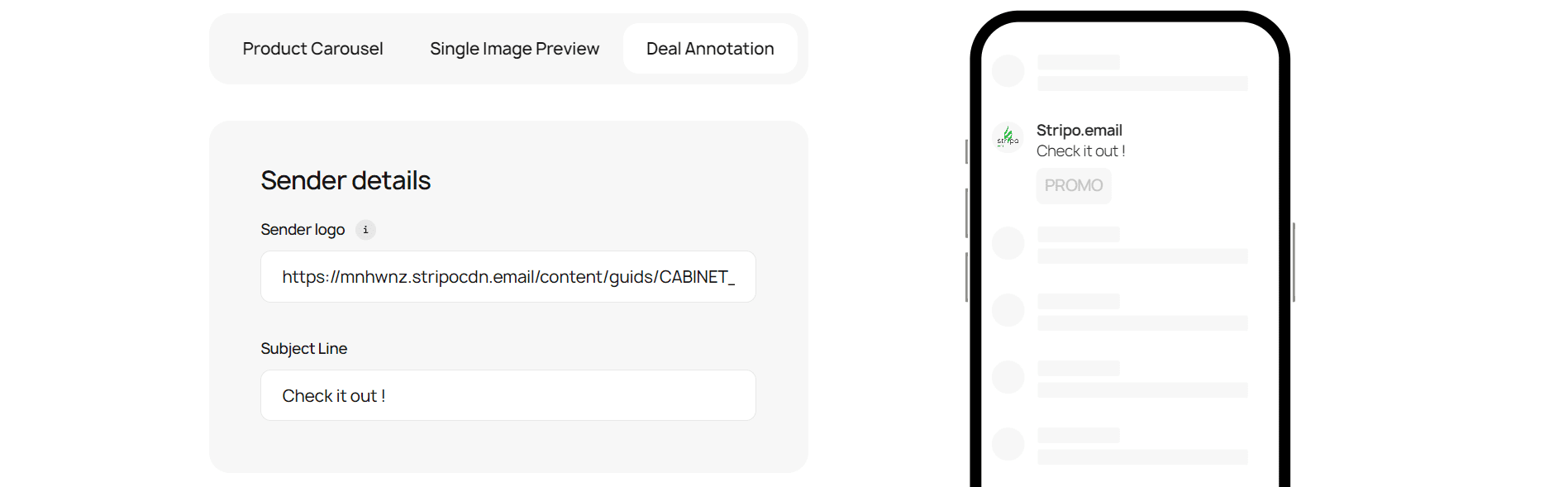 Deal annotation example