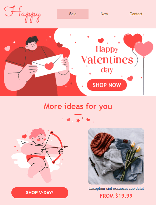 Gestalten Sie leuchtende Banner für Ihre Valentinstagsnachricht