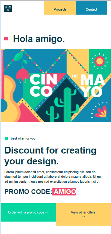 Discount Offer Email Template Example