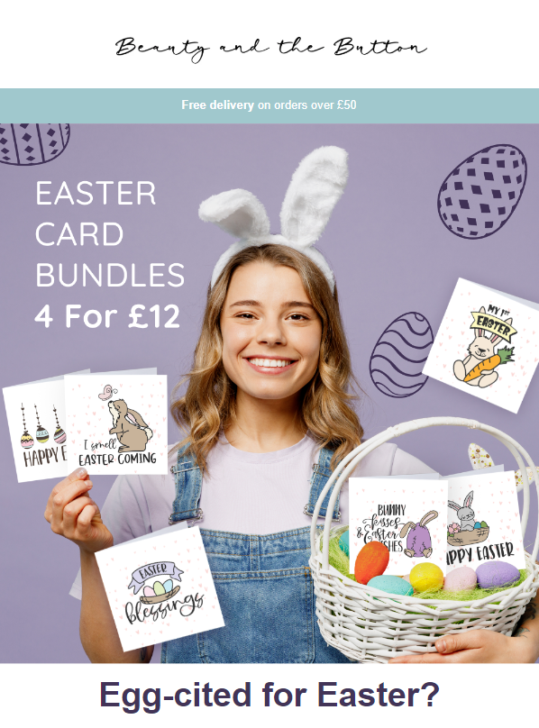 Easter basket invites subscribers to buy gifts