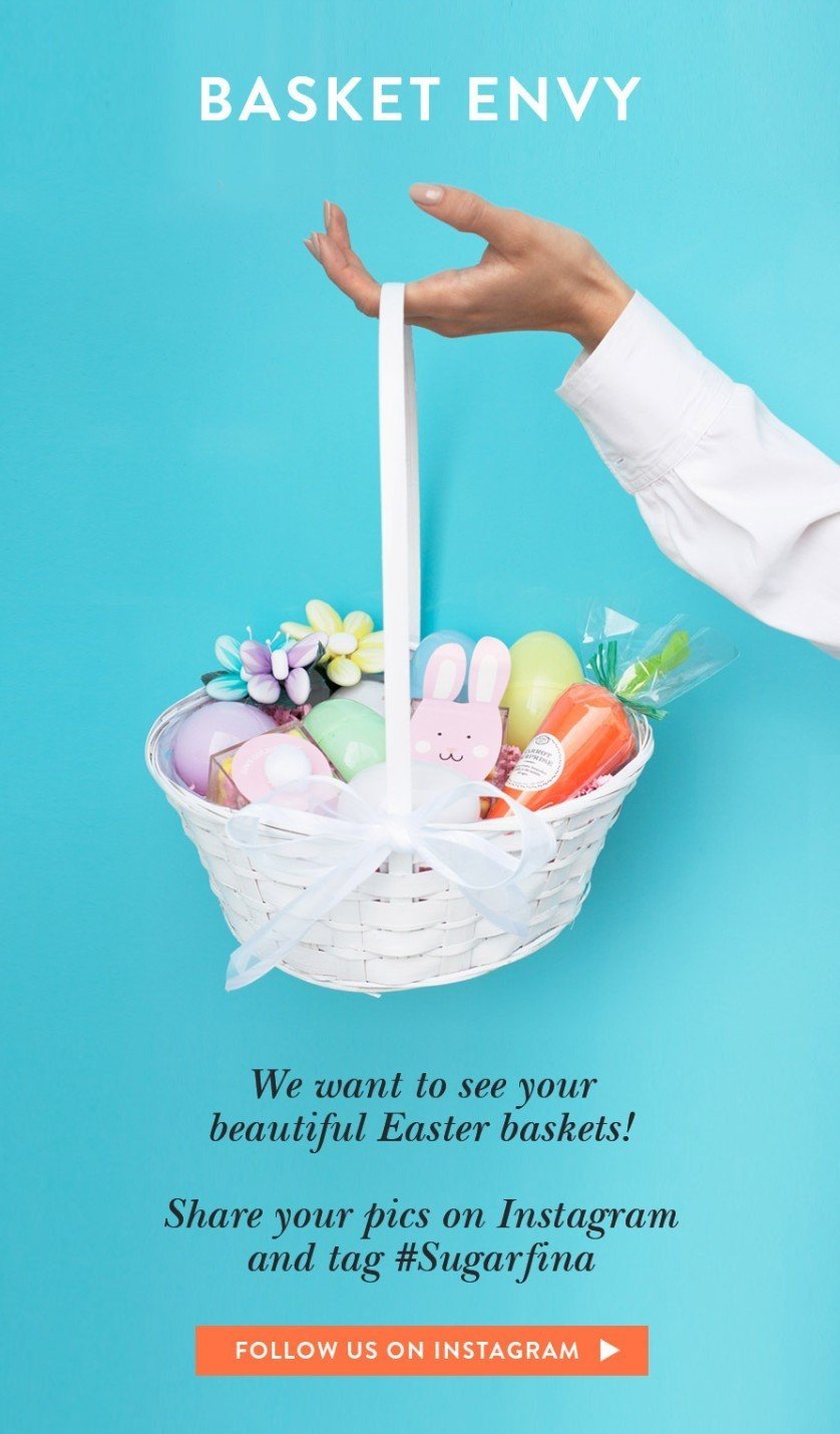 Easter basket invites subscribers to buy gifts