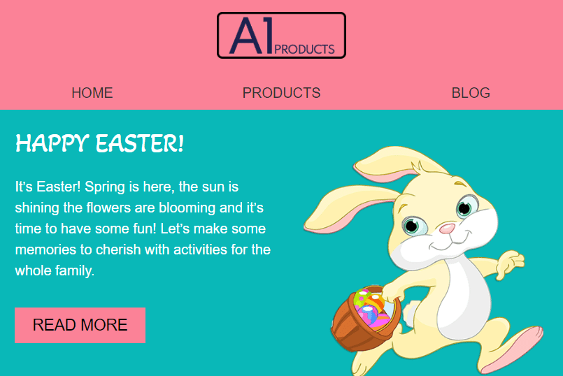 Easter Bunny Email Template
