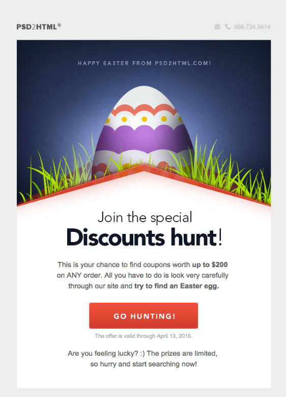 Easter Egg Hunt Invitation Email