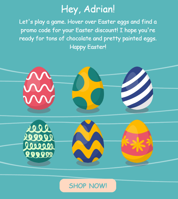 Easter Eggs Hunt _ Email Template with Hidden Easter Eggs