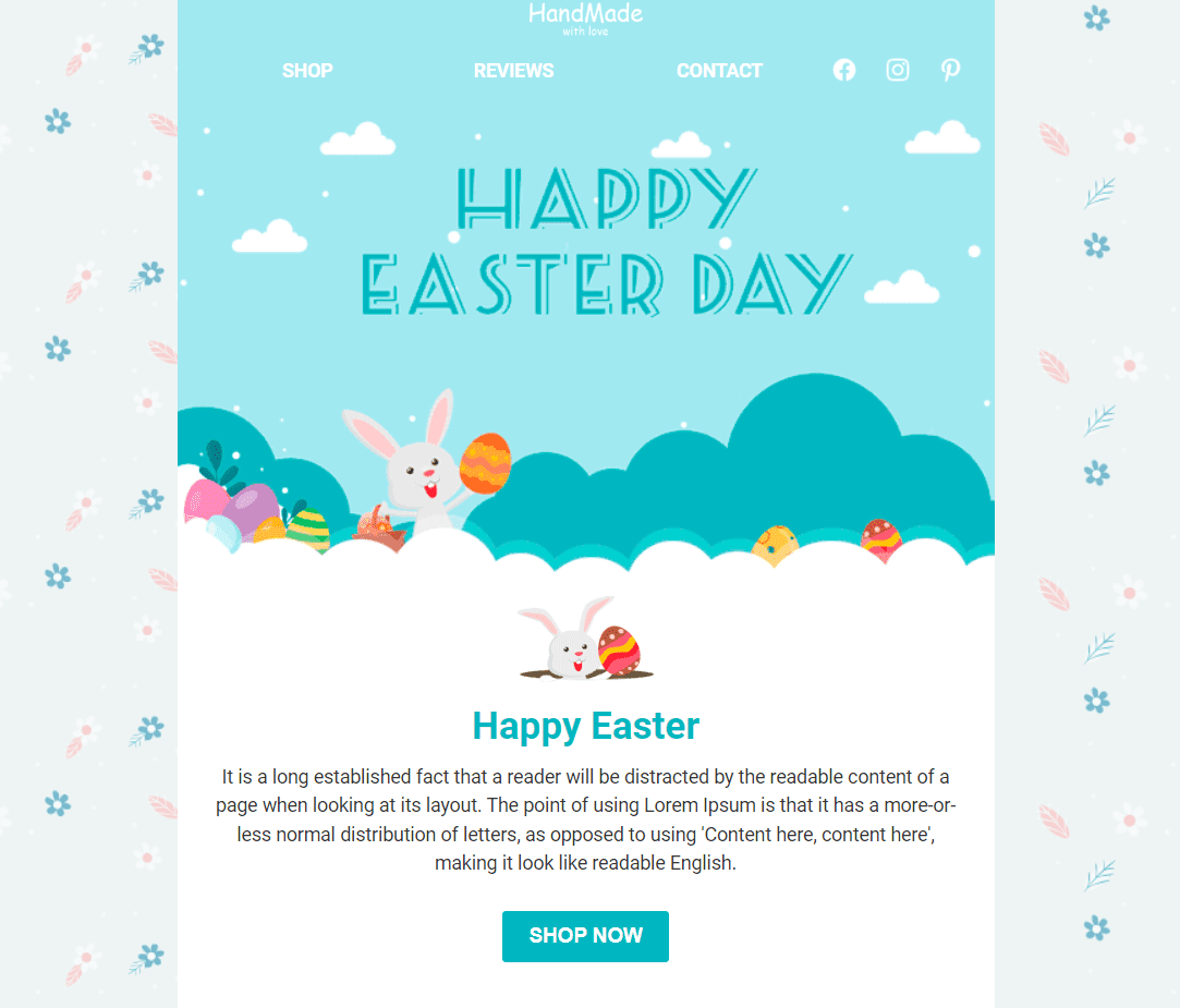 Easter Email Template _ Festive Design and Bright Banners