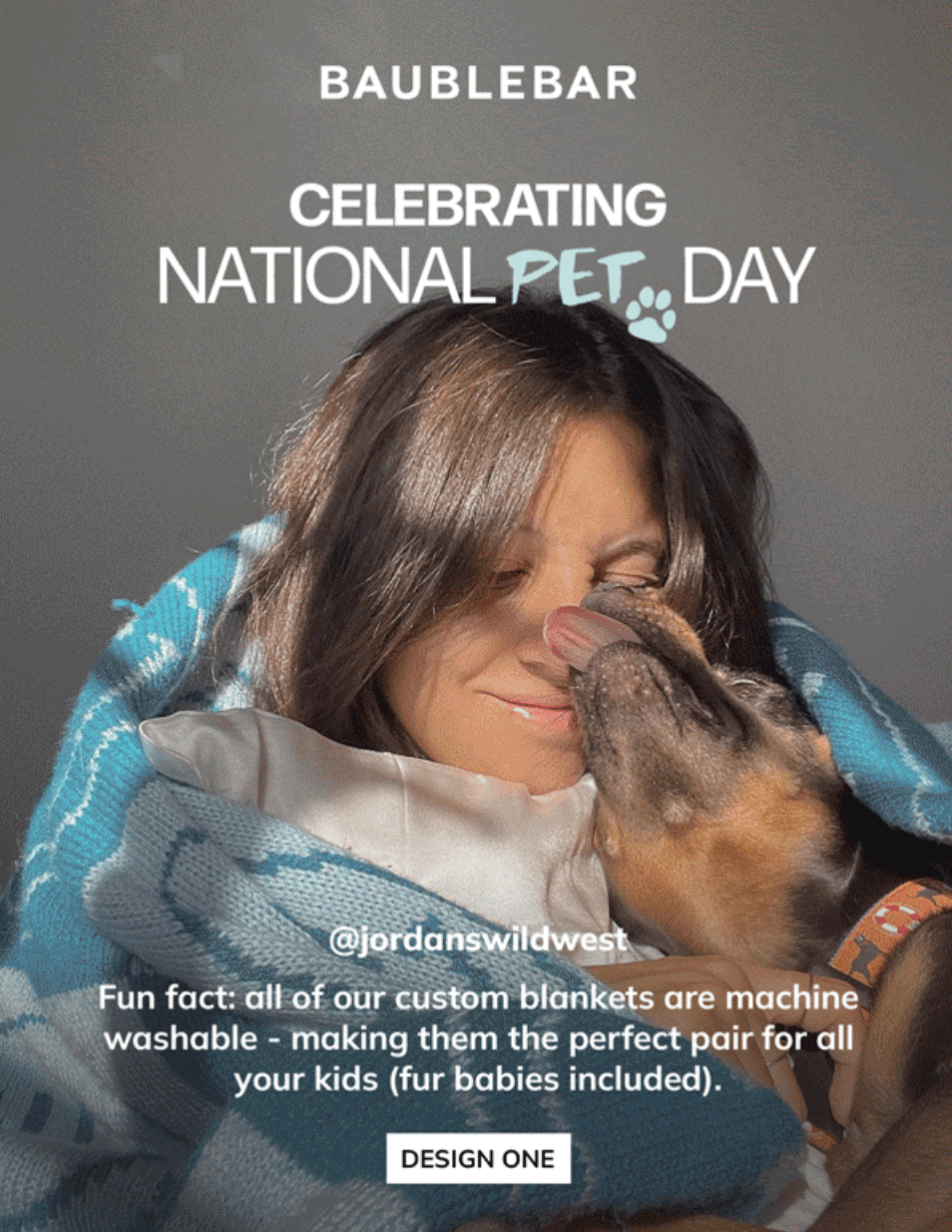 Email example for National Pet Day