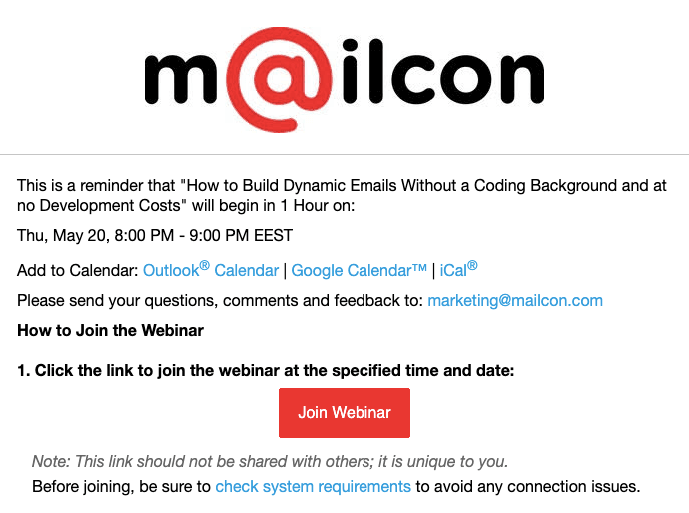 Event Reminder Email _ Last Reminder for a Webinar_ Mailcon