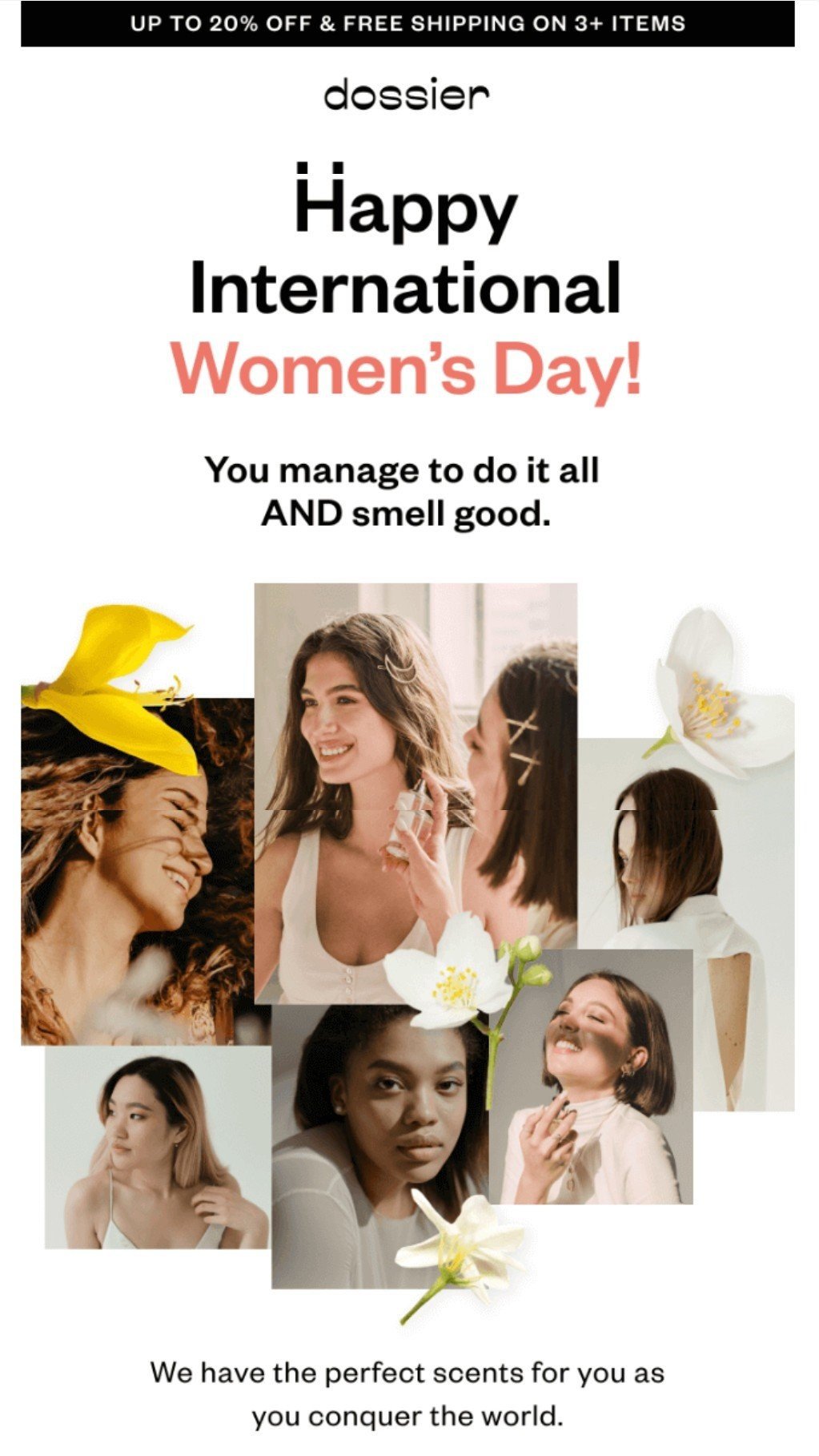 Example of Happy international women's day theme