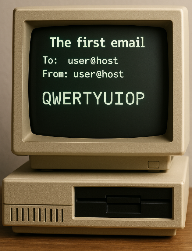 The first email ever_Text QWERTYUIOP