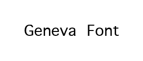 Шрифт для писем Geneva