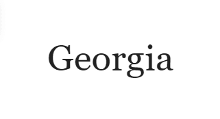Georgia Font for Emails