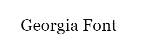 Georgia Font for Emails