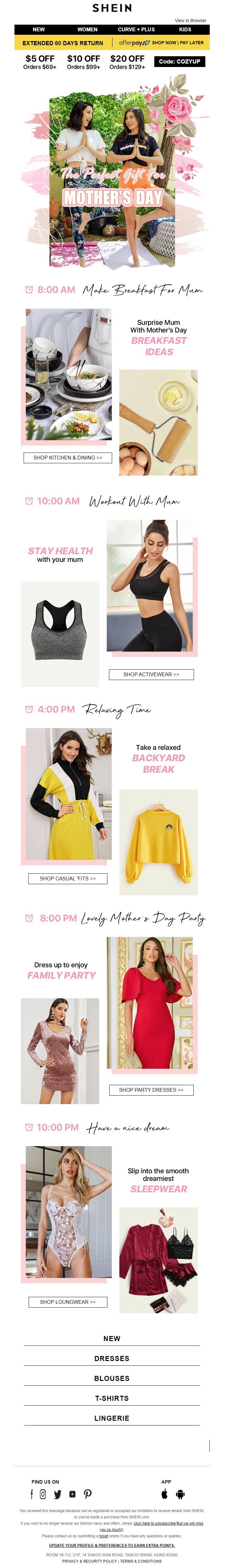 Gift cards in just a few clicks _ Email example from Shein