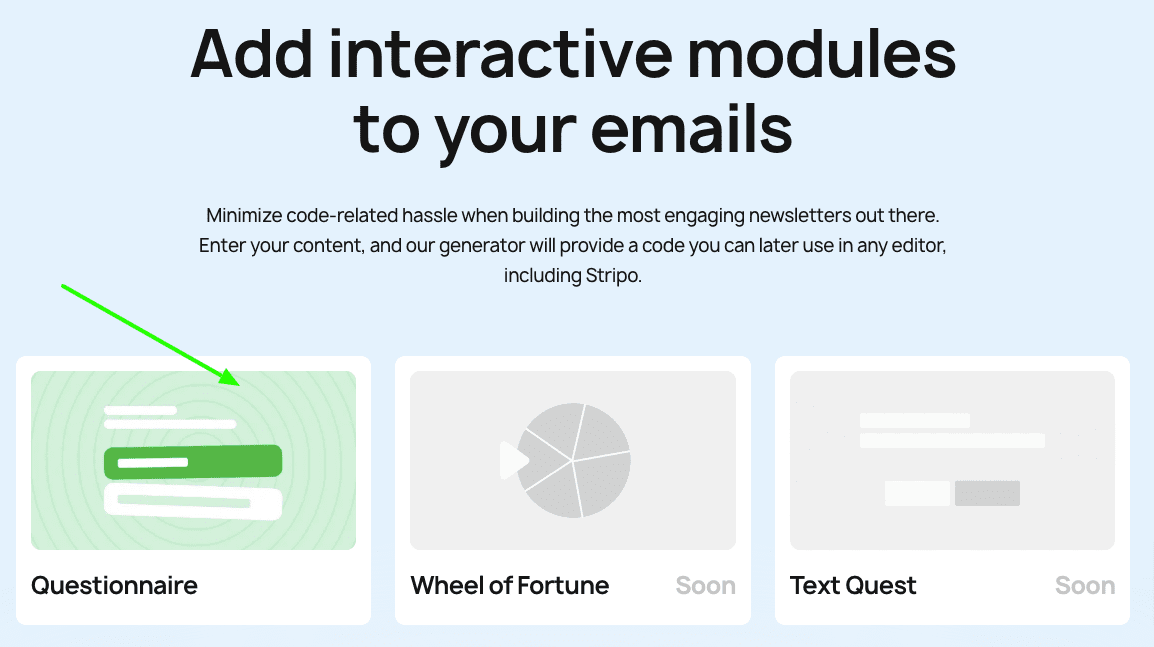 Interactive modules generator _ Getting started